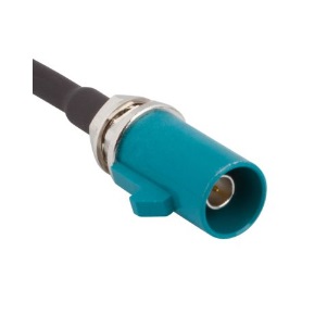 Coaxial cable with Fakra male connector